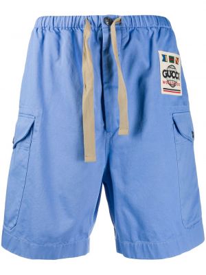 Pantalones cortos deportivos Gucci azul