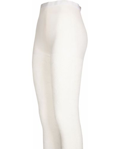 Hlačne nogavice z mrežo Marine Serre bela