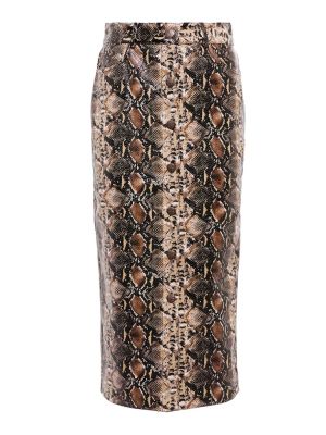 Midi sukně s hadím vzorem Rotate Birger Christensen