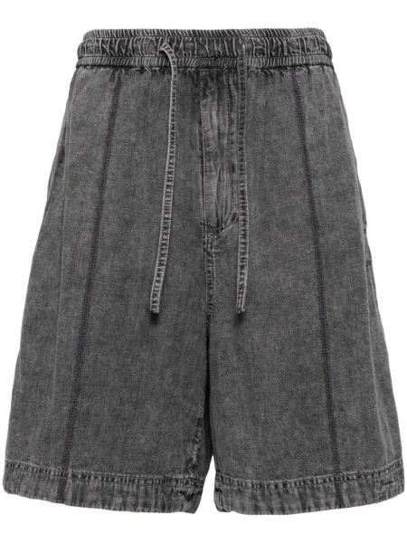 Shorts en jean brodeés Wooyoungmi gris