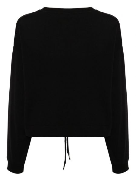 Bluza bawełniana z nadrukiem Moschino czarna