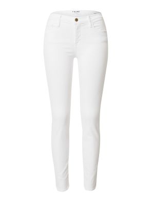 Skinny fit džínsy Frame biela