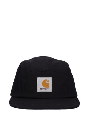 Gorra de algodón Carhartt Wip negro