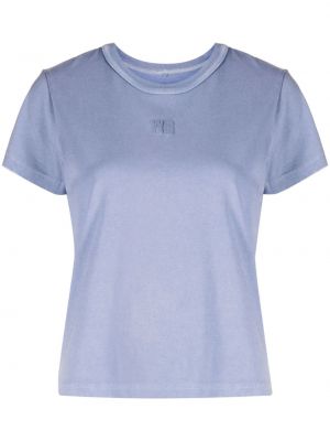 T-shirt di cotone Alexander Wang blu