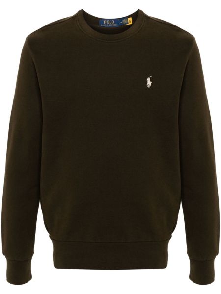 Fleece broderet hættetrøje Polo Ralph Lauren grøn