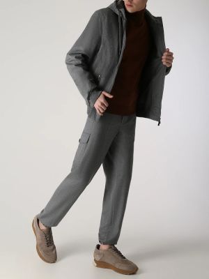 Шерстяной костюм Capobianco серый