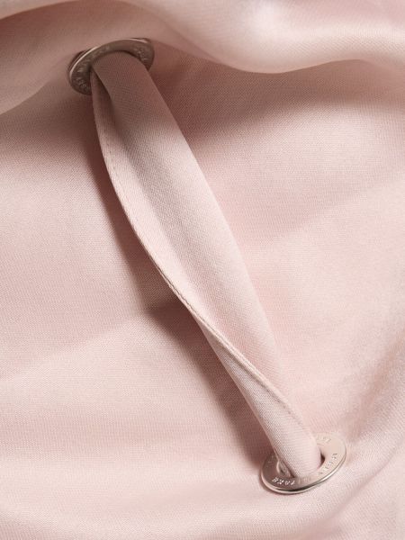 Satīna midi kleita ar drapējumu Issey Miyake rozā