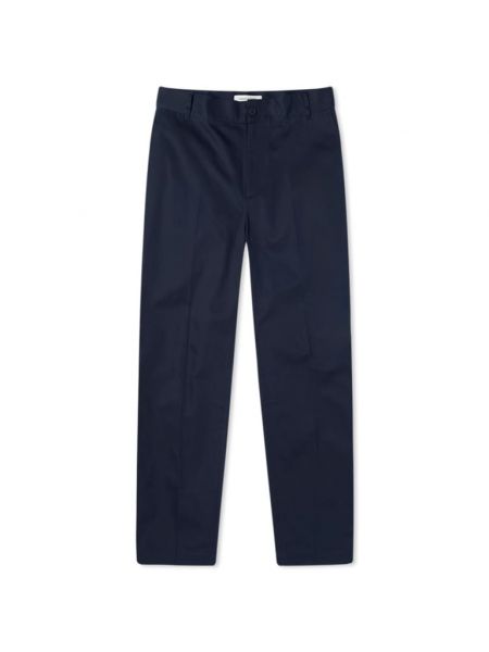 Прямые брюки Maison Kitsuné синие