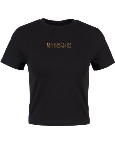 Pletené bavlnené priliehavé tričko Barbour International