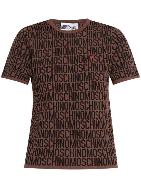 Strikket top Moschino brun