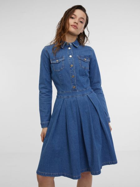 Modré džínové šaty Orsay