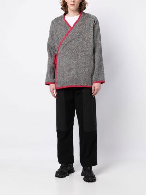 Tweed strickjacke Clot grau
