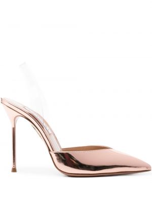 Escarpins en cuir Aquazzura rose