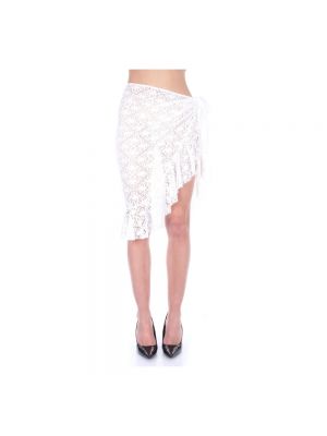 Mini spódniczka koronkowa Ralph Lauren biała