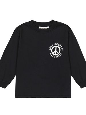 Trykt bomuld sweatshirt for drenge Molo sort