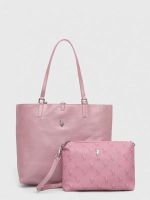Geantă shopper U.s. Polo Assn. roz