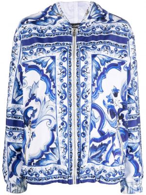 Αντιανεμικό μπουφάν με κουκούλα με σχέδιο Dolce & Gabbana