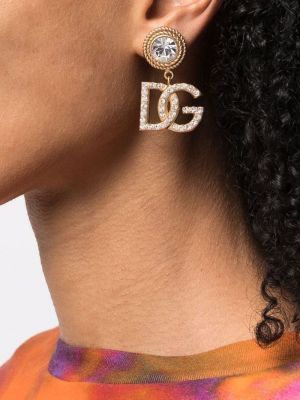 Boucles d'oreilles à imprimé à boucle en cristal Dolce & Gabbana