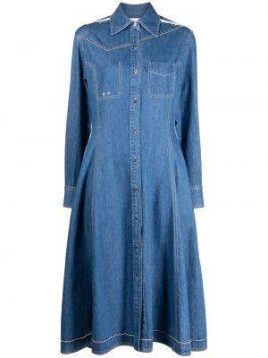 Sukienka jeansowa 3.1 Phillip Lim niebieska