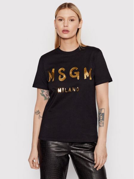 T-shirt Msgm, сzarny
