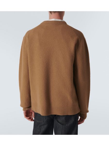 Maglione di lana Jil Sander marrone