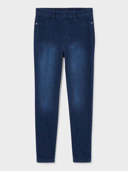 Хлопковые джинсы C&a синие