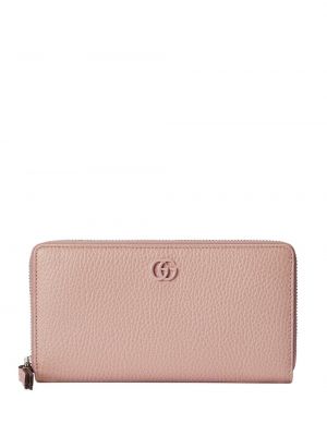Peňaženka na zips Gucci ružová