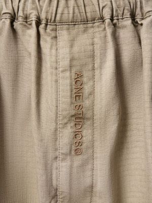 Bavlnené šortky Acne Studios béžová