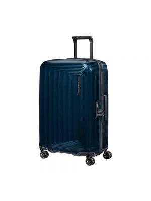 Reisekoffer mit taschen Samsonite blau
