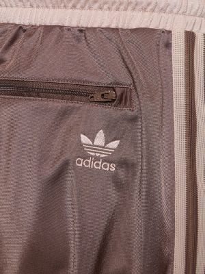 Spodnie Adidas Originals brązowe