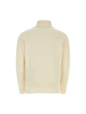 Jersey cuello alto de lana de tela jersey Ten C beige