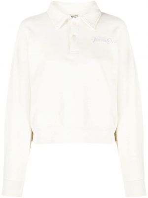 Bluza bawełniana z nadrukiem Sporty And Rich biała
