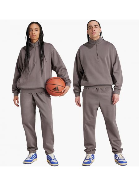 Баскетбольная флиска Adidas коричневая