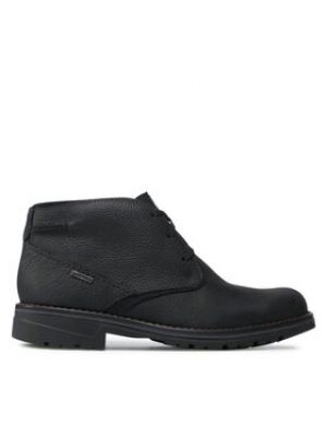 Krajkové kotníkové boty Clarks černé