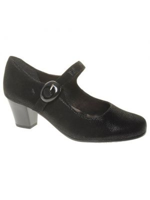 Черные замшевые туфли Alpina