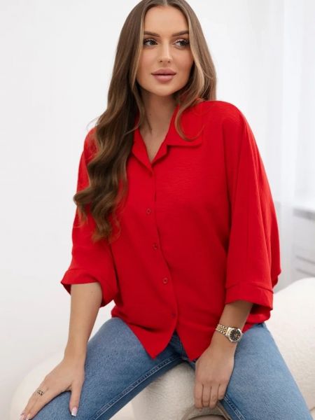 Oversized bluza Kesi rdeča