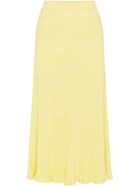 Pamučna suknja Anna Quan žuta