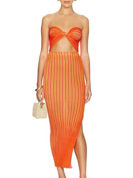 Vestido midi Baobab naranja