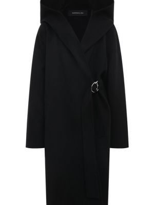 Шерстяное пальто Barbara Bui черное