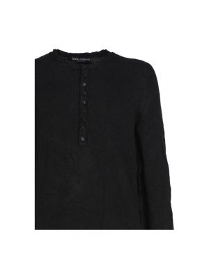 Bluza z wysokim kołnierzem Dolce And Gabbana czarna