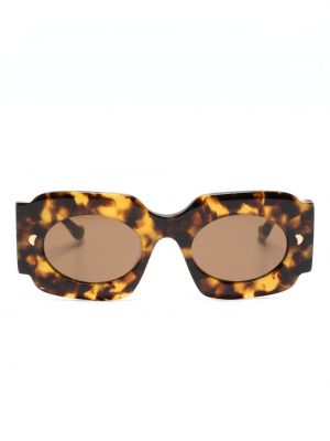 Okulary przeciwsłoneczne oversize Nanushka brązowe