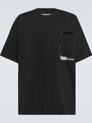 Koszulka bawełniana z dżerseju Incotex X Facetasm czarna