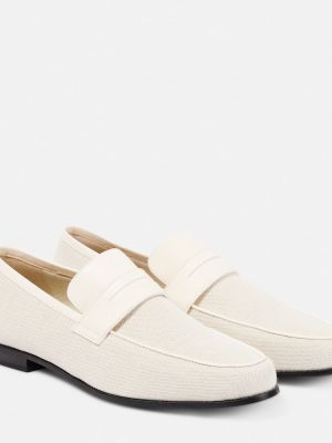 Loafers di pelle Toteme beige