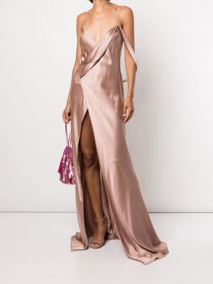 Seiden kleid Michelle Mason pink