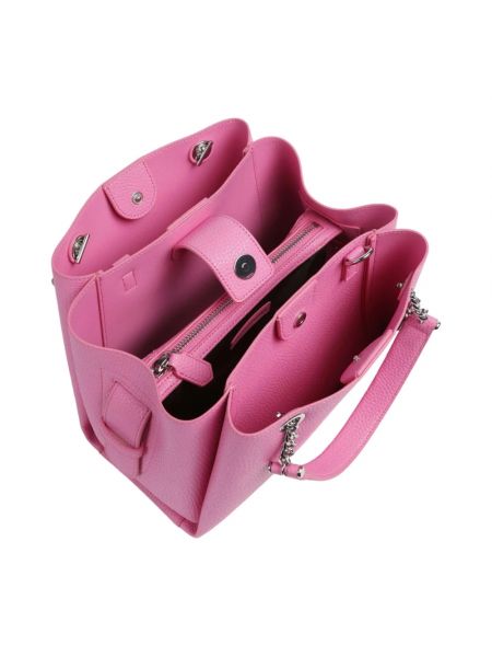 Bolso shopper de cuero de cuero sintético Emporio Armani rosa