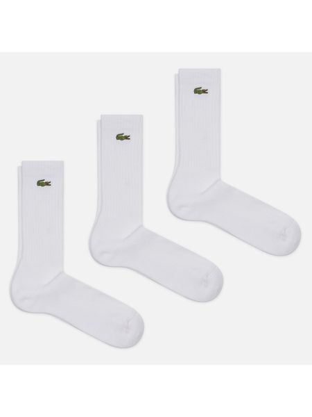 Белые спортивные носки Lacoste