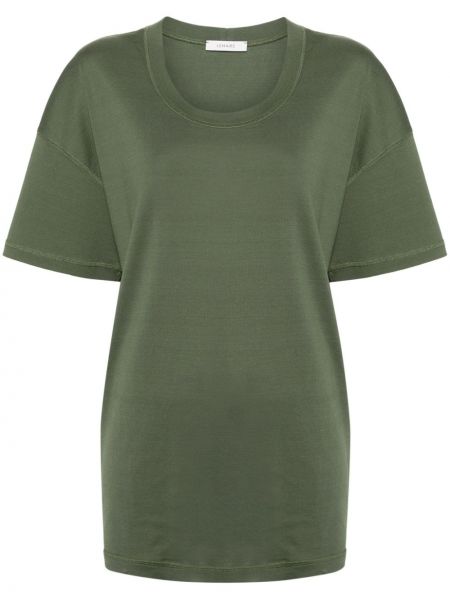 Βαμβακερή μπλούζα Lemaire πράσινο