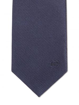 Šilkinis kaklaraištis Gucci mėlyna