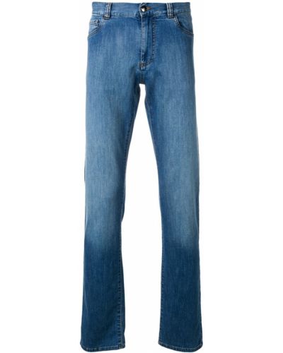 Jeans med normal passform med passform Canali blå