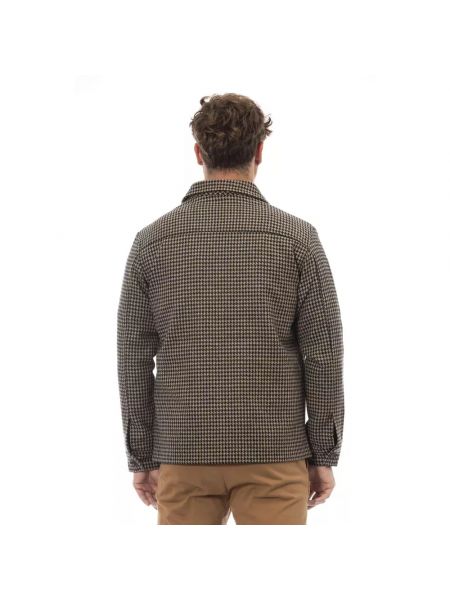 Camisa de lana Alpha Studio marrón